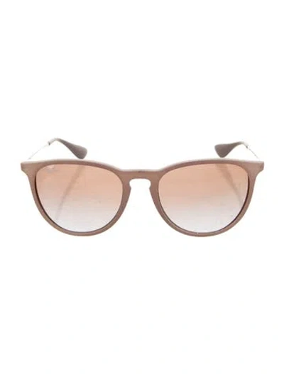 Pre-owned Ray Ban Erika Wayfarer Sunglasses In Pink