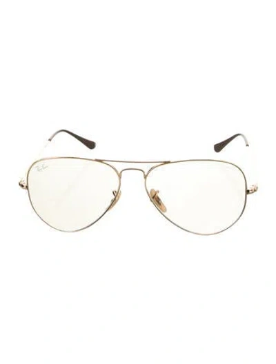 Pre-owned Ray Ban Evolve Aviator Sunglasses In Silver