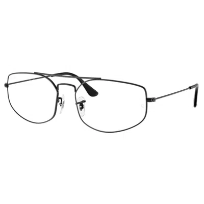 Ray Ban Explorer 5 Demo Pilot Unisex Eyeglasses Rx6545 2509 58 In Black