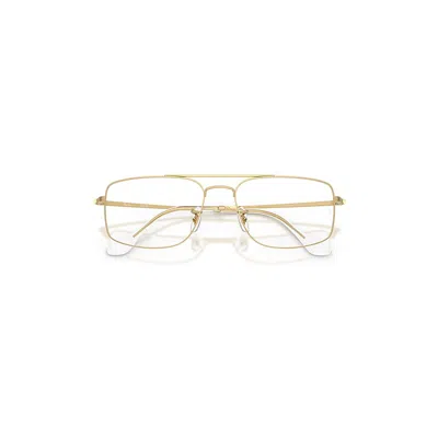Ray Ban Explorer Iii Optics Eyeglasses Arista Gold Frame Clear Lenses Polarized 58-18