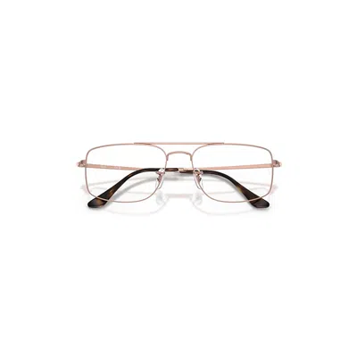 Ray Ban Explorer Iii Optics Eyeglasses Copper Frame Clear Lenses Polarized 58-18 In Brown