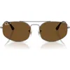 Ray Ban Ray-ban Explorer V 60mm Polarized Irregular Sunglasses In Gunmetal