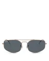 Ray Ban Womens Rb3845 Explorer V Irregular-frame Metal Sunglasses Brown In Copper