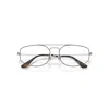 Ray Ban Explorer V Optics Eyeglasses Matte Silver Frame Clear Lenses Polarized 56-17 In Matte Silver