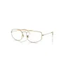 Ray Ban Explorer V Optics  Legend Gold Fassung Klar Glas Polarisiert 58-17 In Legend Gold
