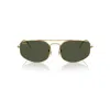 Ray Ban Womens Rb3845 Explorer V Irregular-frame Metal Sunglasses Gold In Legend Gold