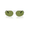 Ray Ban Explorer V Sunglasses Silver Frame Green Lenses 57-17