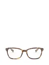 Ray Ban 52mm Square Optical Glasses In Brown