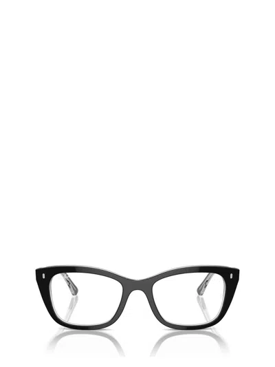Ray Ban Ray-ban Eyeglasses In Black On Transparent