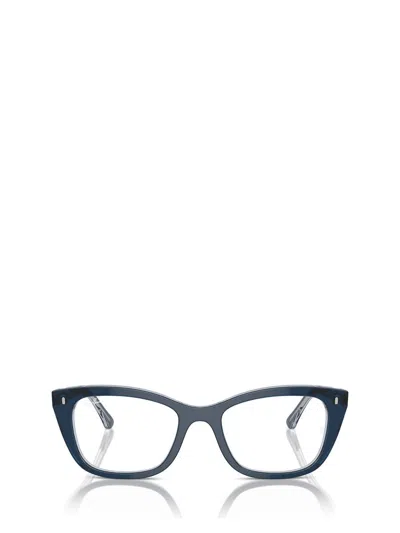 Ray Ban Ray-ban Eyeglasses In Blue On Transparent Blue