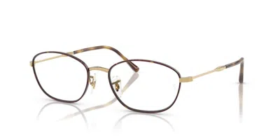 Ray Ban Ray-ban Eyeglasses In Havana On Gold