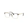 Ray Ban Eyeglasses Male Rb6494 Optics - Gold Frame Clear Lenses Polarized 54-18 In Gold