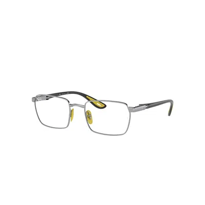 Ray Ban Eyeglasses Male Rb6507m Optics Scuderia Ferrari Collection - Grey Frame Clear Lenses Polarized 54-20