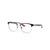 Ray Ban Eyeglasses Male Rb8422 Optics - Dark Carbon Frame Clear Lenses Polarized 52-19 In Dark Carbon