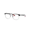 Ray Ban Eyeglasses Male Rb8422 Optics - Dark Carbon Frame Clear Lenses Polarized 54-19 In Dark Carbon