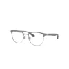Ray Ban Eyeglasses Male Rb8422 Optics - Grey On Silver Frame Clear Lenses Polarized 54-19 In Grey On Silver