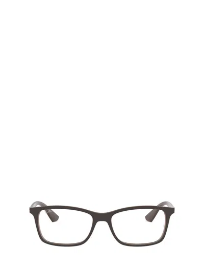 Ray Ban Ray-ban Eyeglasses In Matte Transparent Brown