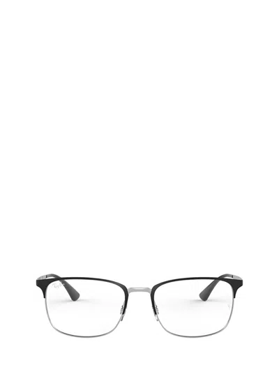 Ray Ban Ray-ban Eyeglasses In Silver On Top Matte Black