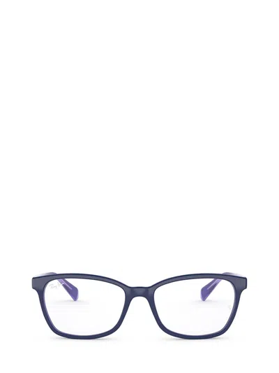 Ray Ban Ray-ban Eyeglasses In Top Blue/lt Blue/transp Violet