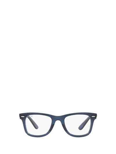 Ray Ban Ray-ban Eyeglasses In Transparent Dark Blue