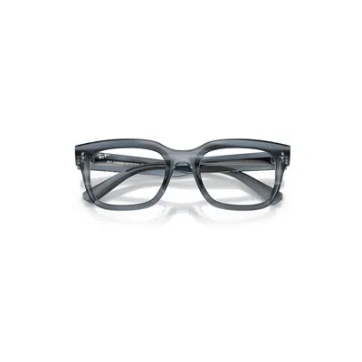 Ray Ban Chad Optics Bio-based Eyeglasses Striped Blue Frame Clear Lenses Polarized 52-22