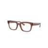 Ray Ban Eyeglasses Unisex Chad Optics Bio-based - Transparent Brown Frame Clear Lenses Polarized 52-22 In Transparent Brown