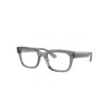 Ray Ban Eyeglasses Unisex Chad Optics Bio-based - Transparent Grey Frame Clear Lenses Polarized 52-22 In Transparent Grey