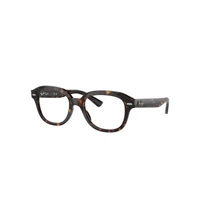 Ray Ban Eyeglasses Unisex Erik Optics - Havana Frame Clear Lenses Polarized 49-19