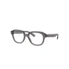 Ray Ban Eyeglasses Unisex Erik Optics - Opal Dark Grey Frame Clear Lenses Polarized 49-19 In Opal Dark Grey