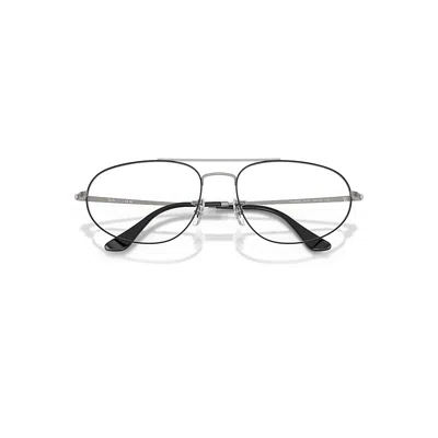 Ray Ban Explorer Iv Optics Eyeglasses Gunmetal Frame Clear Lenses Polarized 60-18 In Gray