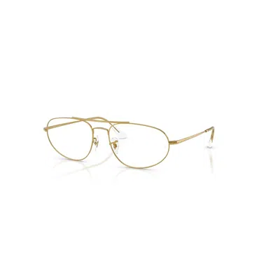 Ray Ban Eyeglasses Unisex Explorer Iv Optics - Legend Gold Frame Clear Lenses Polarized 57-18