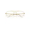Ray Ban Explorer Iv Optics Eyeglasses Legend Gold Frame Clear Lenses Polarized 60-18 In Gold