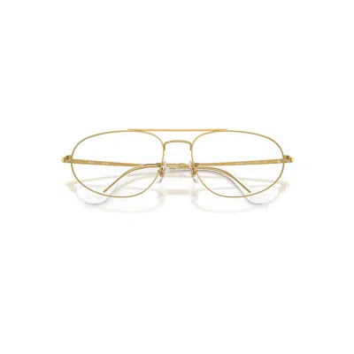 Ray Ban Explorer Iv Optics Eyeglasses Legend Gold Frame Clear Lenses Polarized 60-18