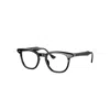 Ray Ban Eyeglasses Unisex Hawkeye Optics - Black Frame Clear Lenses Polarized 50-21 In Black
