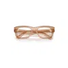 Ray Ban Joseph Optics Eyeglasses Transparent Light Brown Frame Demo Lens Lenses Polarized 55-20
