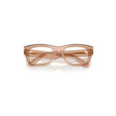 Ray Ban Joseph Optics Eyeglasses Transparent Light Brown Frame Demo Lens Lenses Polarized 55-20