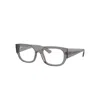 Ray Ban Eyeglasses Unisex Kristin Optics Bio-based - Transparent Grey Frame Clear Lenses Polarized 54-20 In Transparent Grey