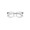 Ray Ban New Clubmaster Optics Eyeglasses Gunmetal Frame Clear Lenses Polarized 51-20 In Gray