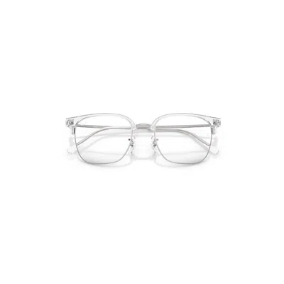 Ray Ban New Clubmaster Optics Eyeglasses Silver Frame Clear Lenses Polarized 51-20