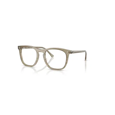 Ray Ban Rb2210v Optics Change  Grau Gestreift Selbsttönend Fassung Klar Glas Polarisiert 53-21