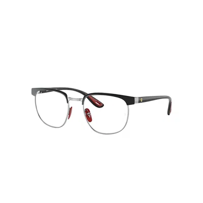 Ray Ban Rb3698vm Scuderia Ferrari Collection Eyeglasses Black Frame Clear Lenses Polarized 51-20