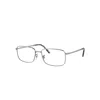 Ray Ban Eyeglasses Unisex Rb3717 Optics - Silver Frame Clear Lenses Polarized 57-18 In Silver