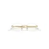 Ray Ban Rb3767v Optics Eyeglasses Arista Gold Frame Clear Lenses Polarized 52-18 In Gold
