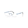 Ray Ban Eyeglasses Unisex Rb3767v Optics - Light Blue Frame Clear Lenses Polarized 52-18 In Blue