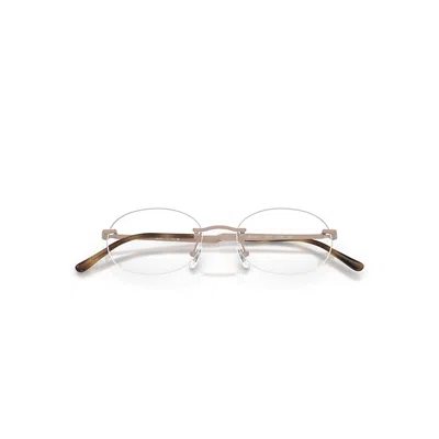 Ray Ban Rb3767v Optics Eyeglasses Light Pink Frame Clear Lenses Polarized 52-18