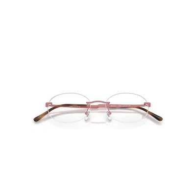 Ray Ban Rb3767v Optics Eyeglasses Pink Frame Clear Lenses Polarized 50-18