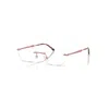 Ray Ban Eyeglasses Unisex Rb3767v Optics - Pink Frame Clear Lenses Polarized 52-18 In Pink