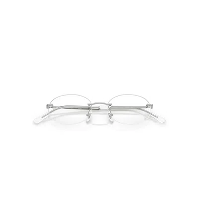 Ray Ban Rb3767v Optics Eyeglasses Silver Frame Clear Lenses Polarized 50-18