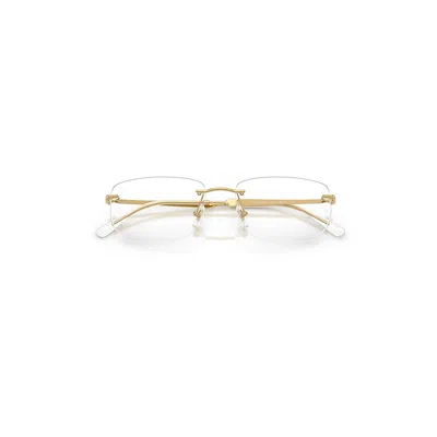Ray Ban Rb3768v Optics Eyeglasses Arista Gold Frame Clear Lenses Polarized 54-17