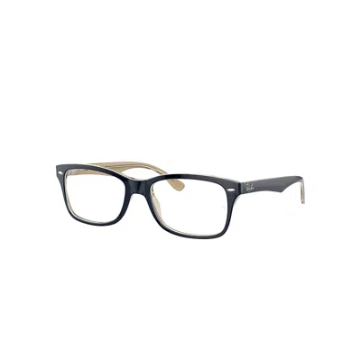 Ray Ban Rb5228 Eyeglasses Blue Frame Clear Lenses Polarized 53-17